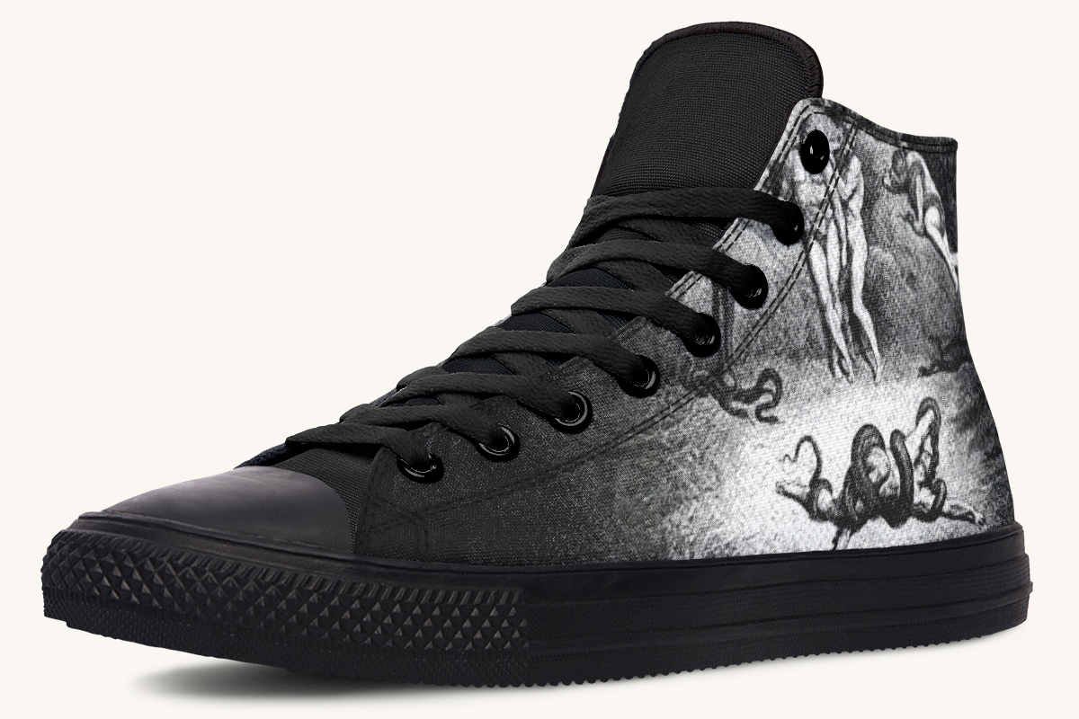 Taken and Twisted Hightops - Jaded Lament