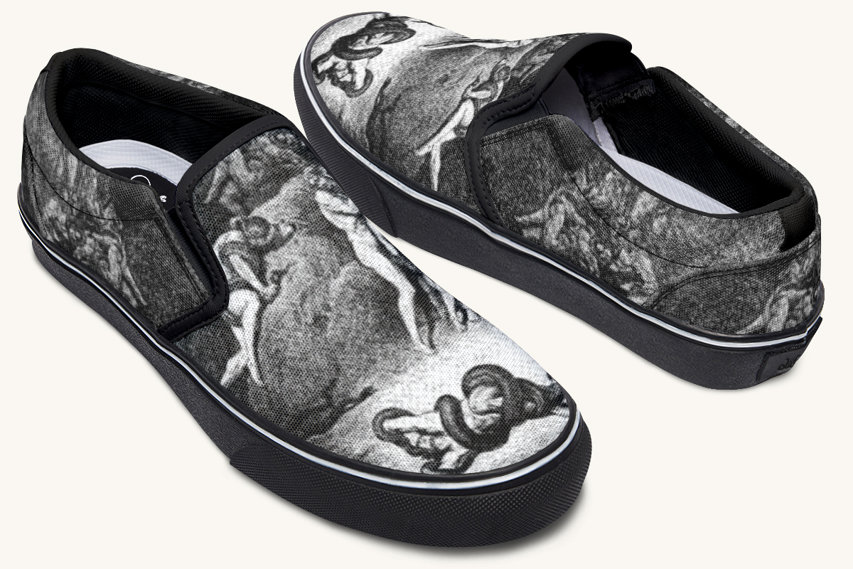 Dantes Inferno Slip On Shoes - Jaded Lament