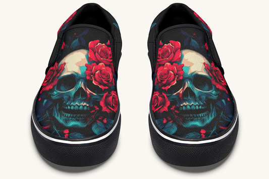Roses For The Dead Slip On Shoes - Jaded Lament