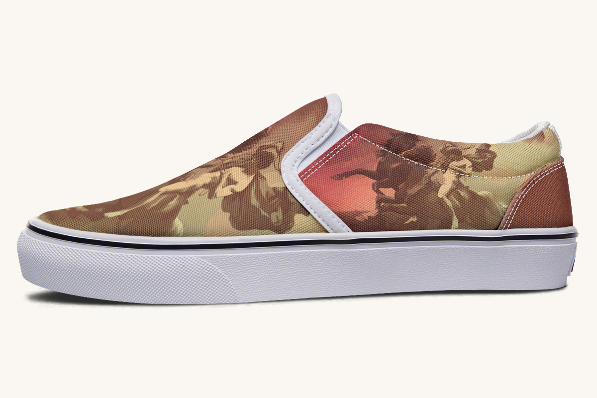 Horse Of The Gods Slip On Shoes - Jaded Lament