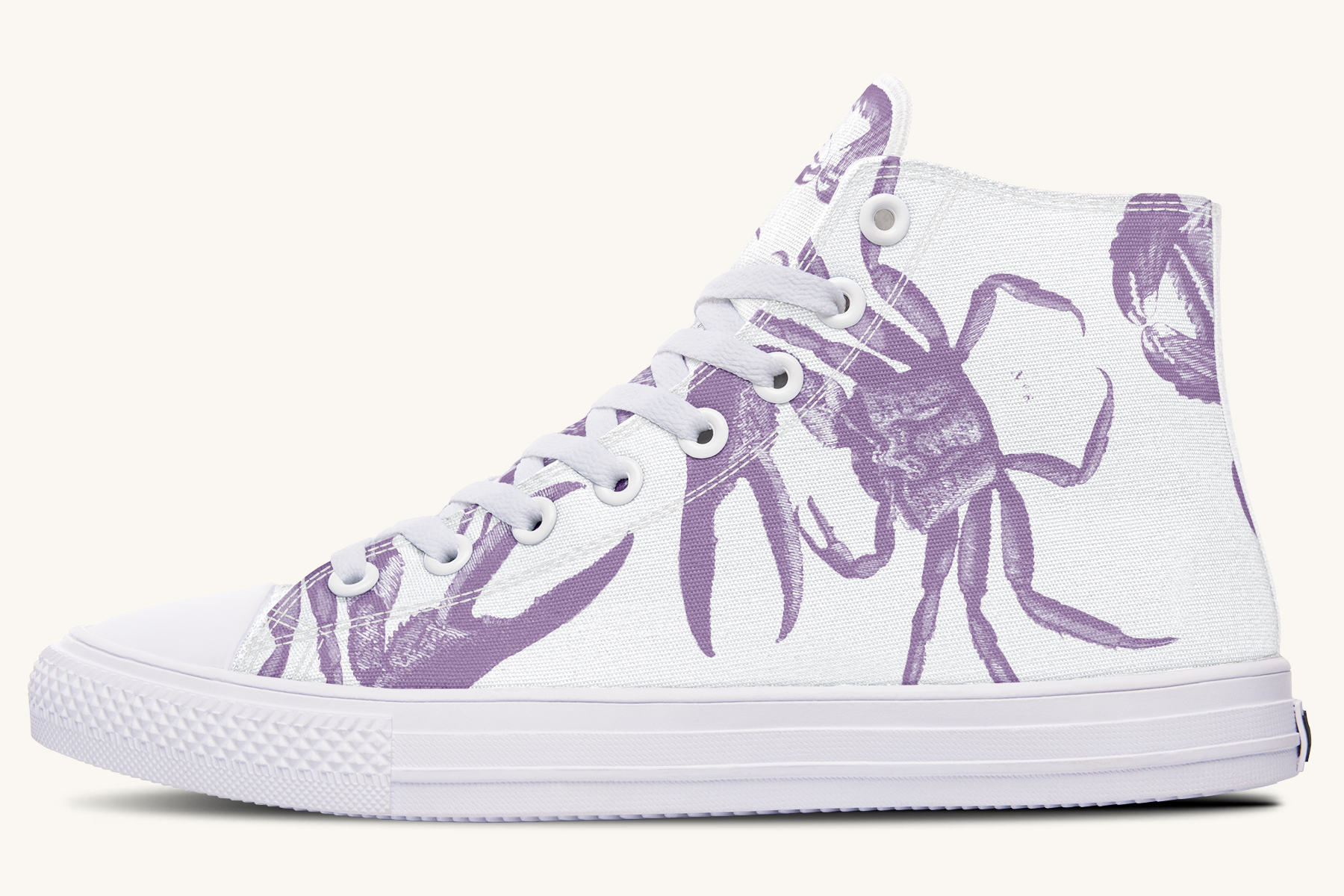 Crawl The Sea of Stars Purple White Hightops - Jaded Lament