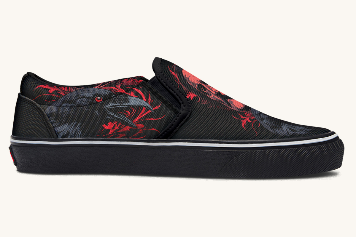 The Raven Slip On Shoes - Jaded Lament