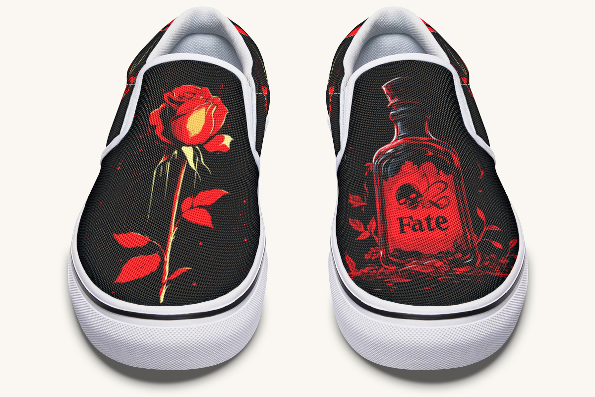 Romeos Fate Slip On Shoes - Jaded Lament