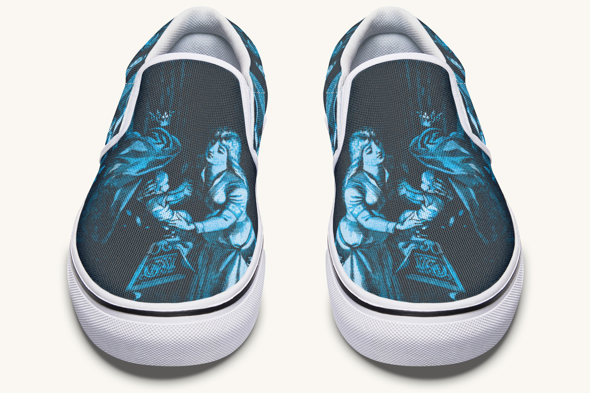He Never Forgot Her Voice Slip On Shoes - Jaded Lament