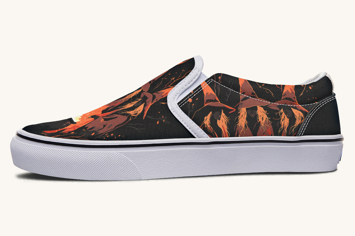 Double Double Toil And Trouble Slip On Shoes - Jaded Lament