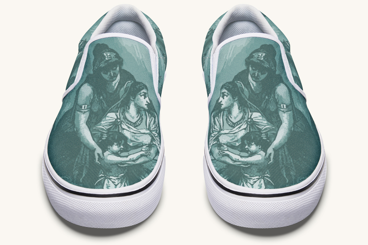 Last Plea Of Iphigenia Slip On Shoes - Jaded Lament