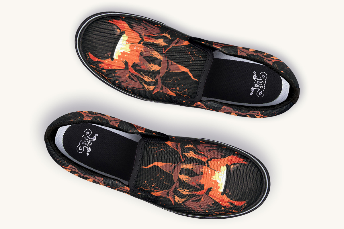 Double Double Toil And Trouble Slip On Shoes - Jaded Lament