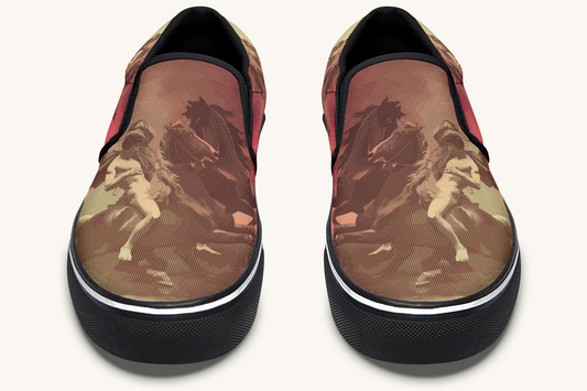 Horse Of The Gods Slip On Shoes - Jaded Lament