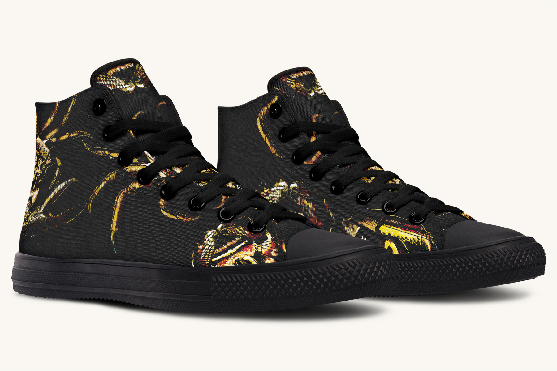Crawl The Sea of Stars Black Hightops - Jaded Lament