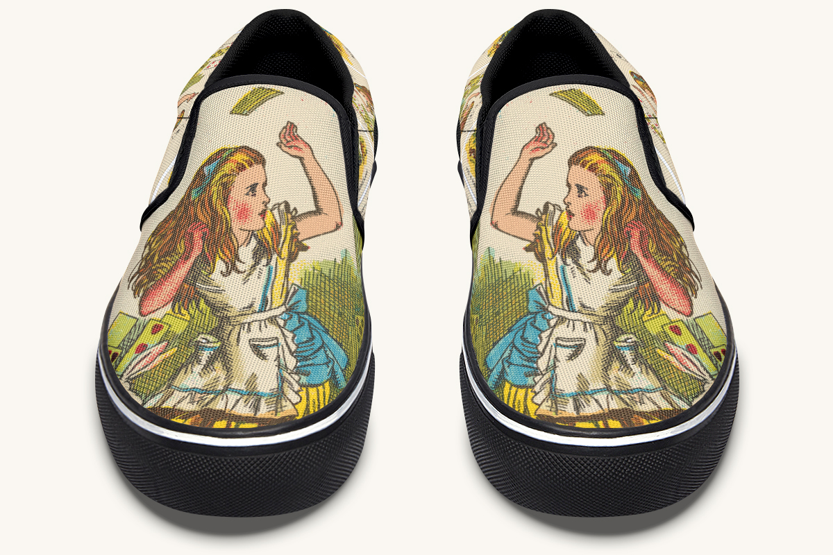 Let The Cards Fall Slip On Shoes - Jaded Lament