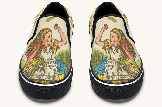 Let The Cards Fall Slip On Shoes - Jaded Lament