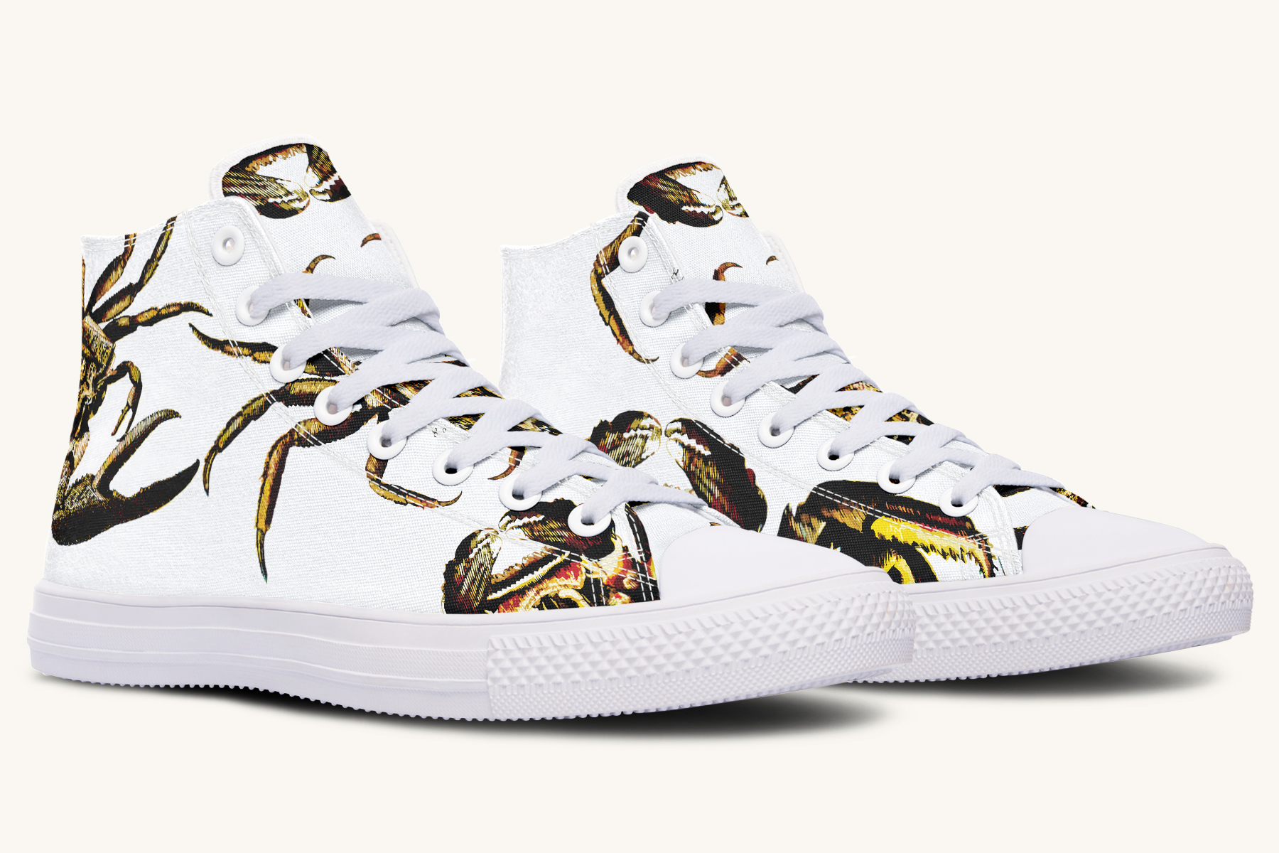 Crawl the Sea of Stars White Hightops - Jaded Lament