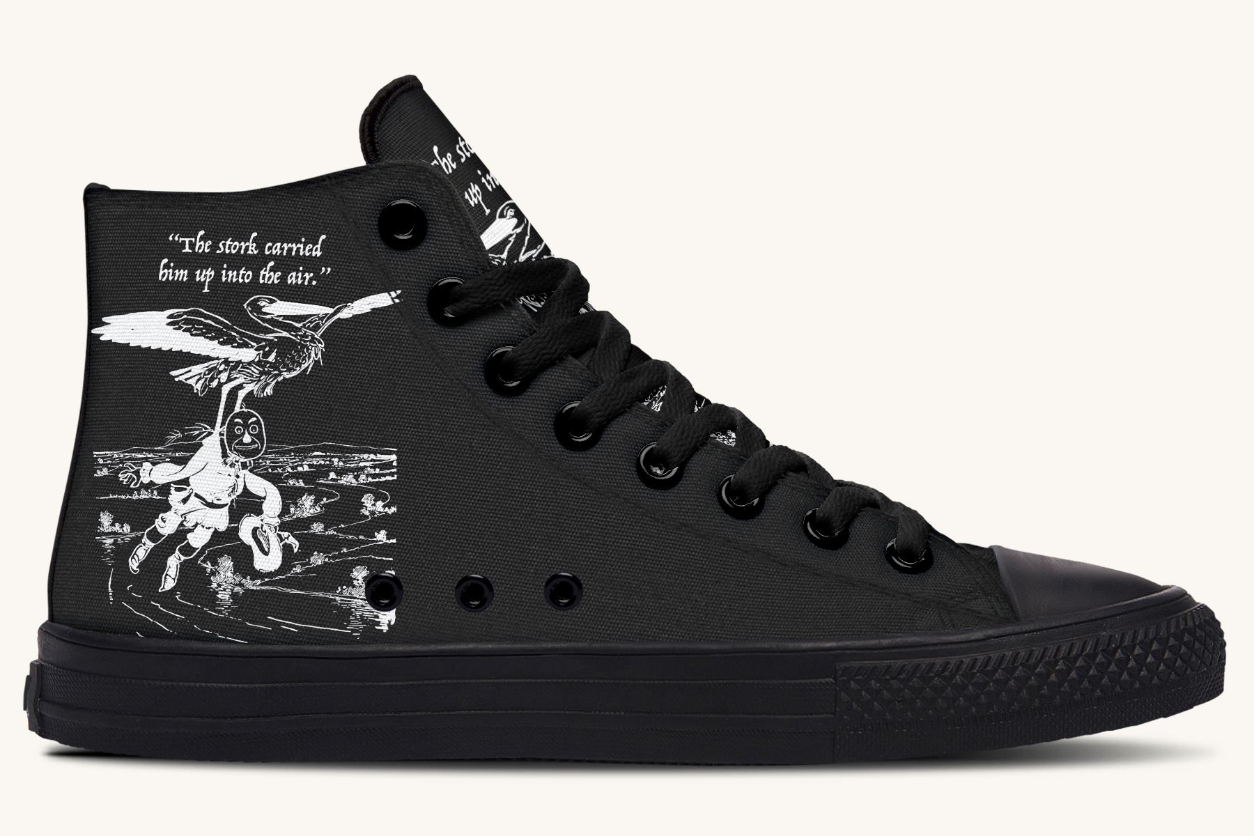 Wizard of Oz Stork And Scarecrow Hightops - Jaded Lament