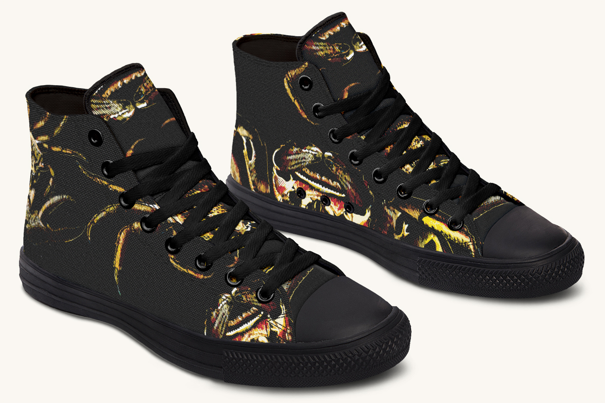 Crawl The Sea of Stars Black Hightops - Jaded Lament