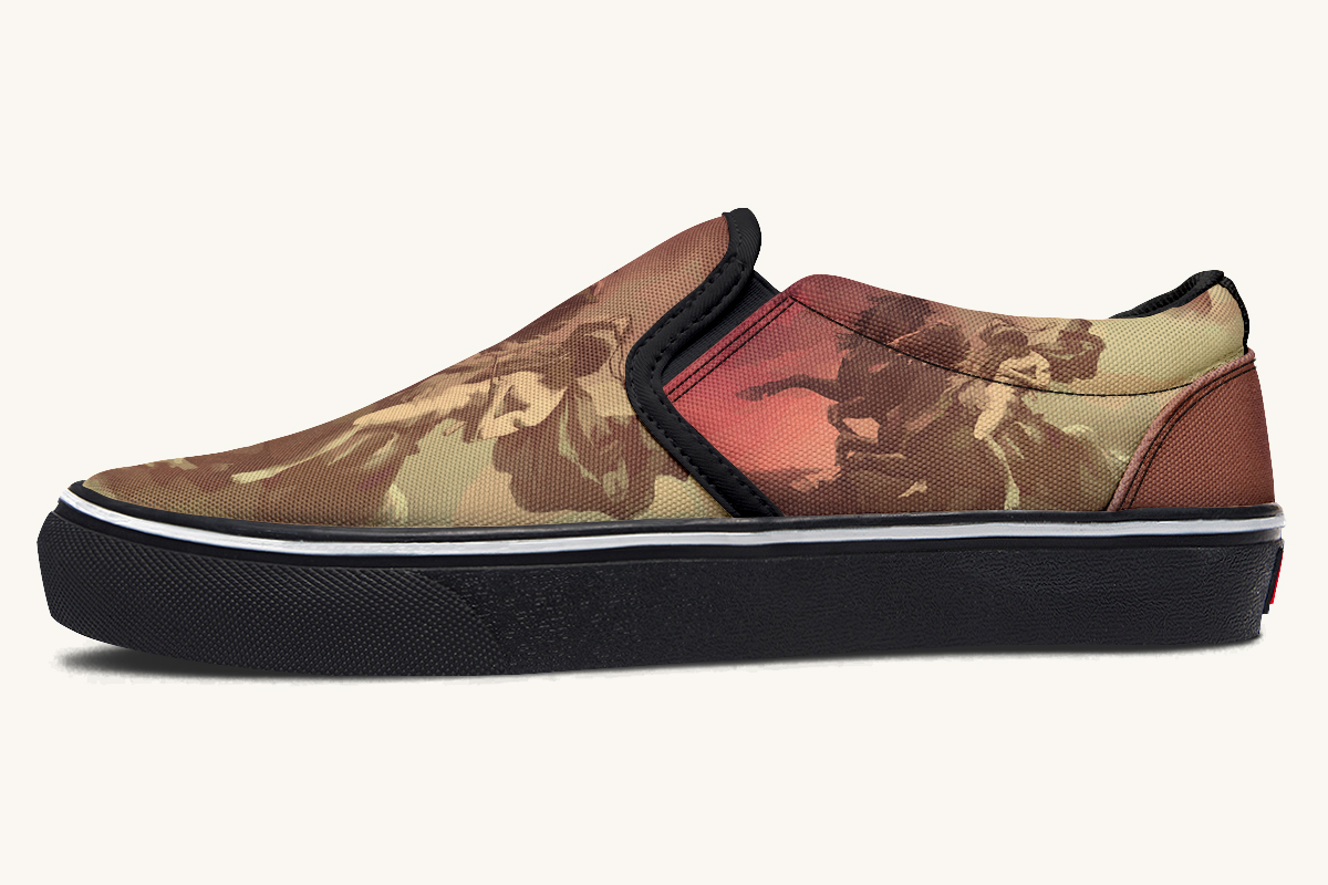 Horse Of The Gods Slip On Shoes - Jaded Lament