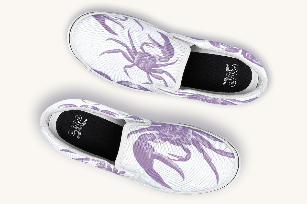 Crawl The Sea Of Stars Purple Slip On Shoes - Jaded Lament