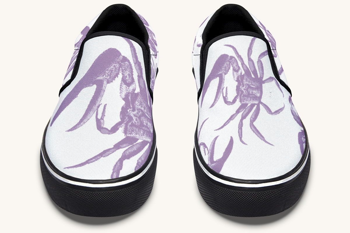 Crawl The Sea Of Stars Purple Slip On Shoes - Jaded Lament