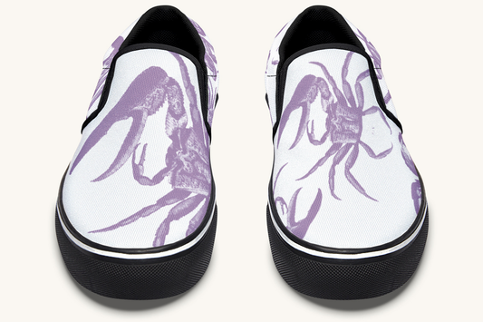 Crawl The Sea Of Stars Purple Slip On Shoes - Jaded Lament