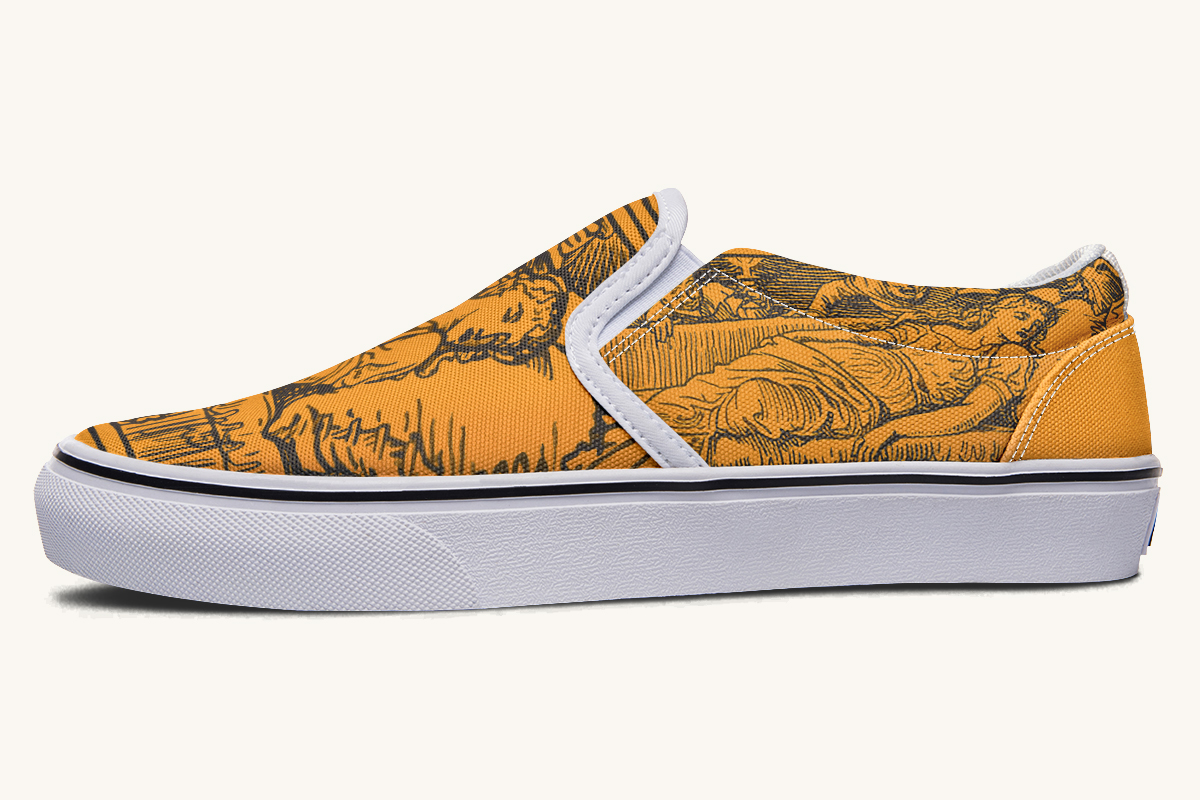 Lament Of The Carved Slip On Shoes - Jaded Lament