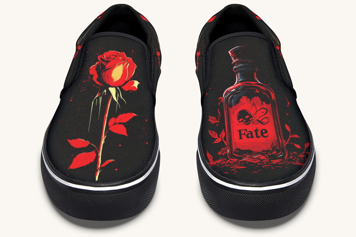 Romeos Fate Slip On Shoes - Jaded Lament
