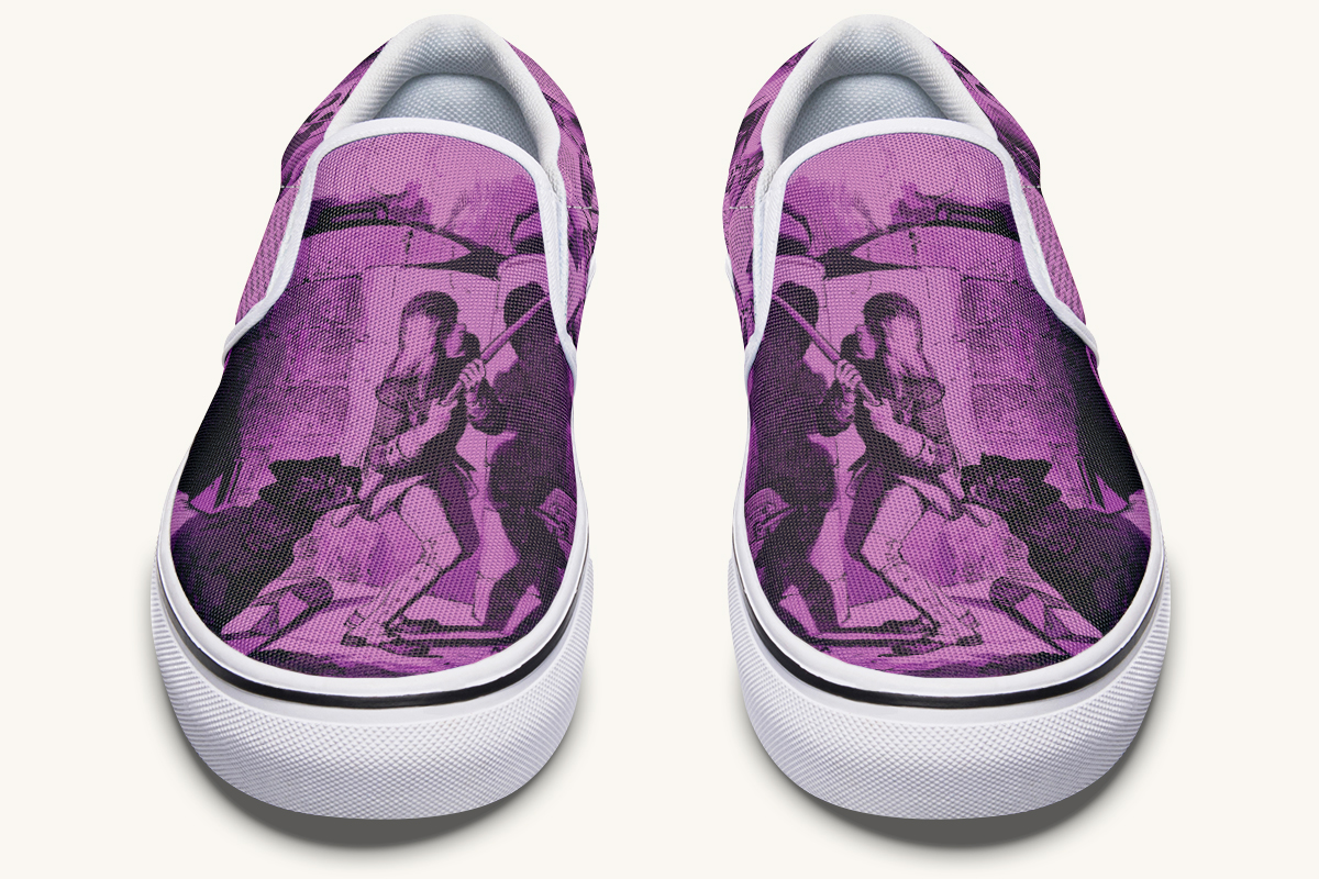 Brother Of Fire And Folly Slip On Shoes - Jaded Lament