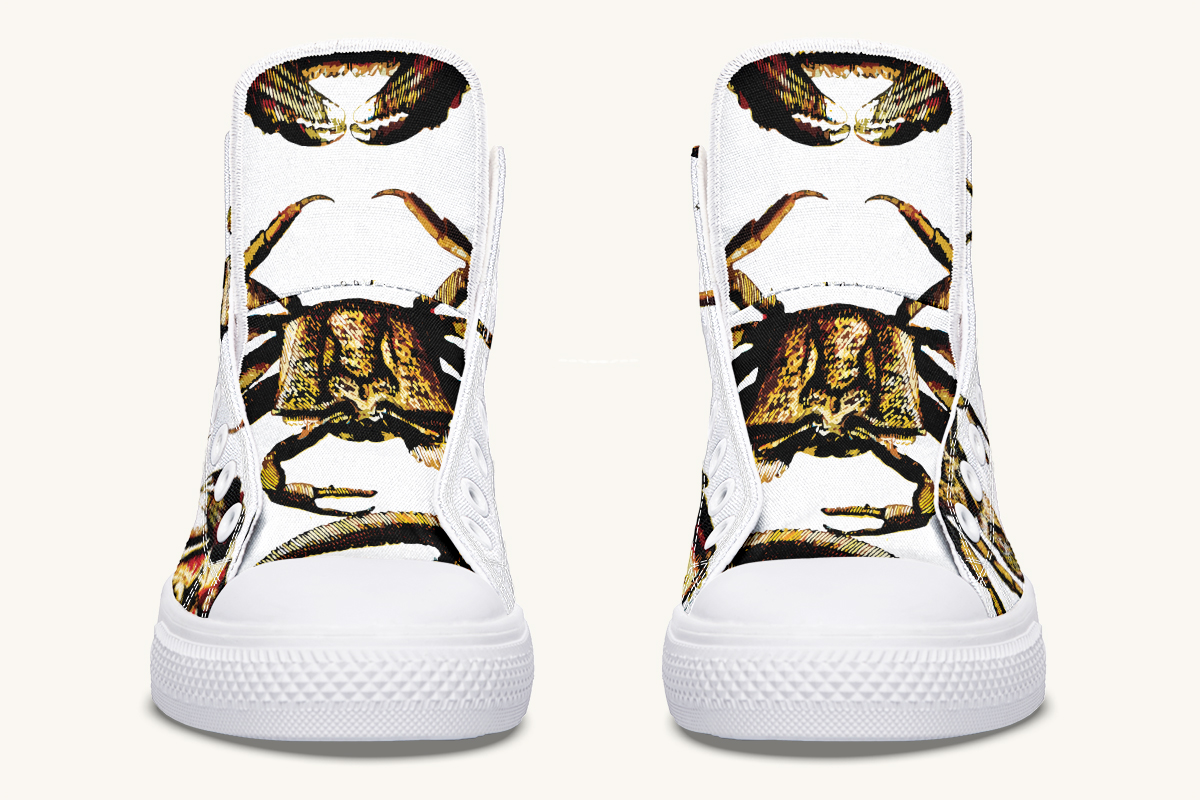 Crawl the Sea of Stars White Hightops - Jaded Lament