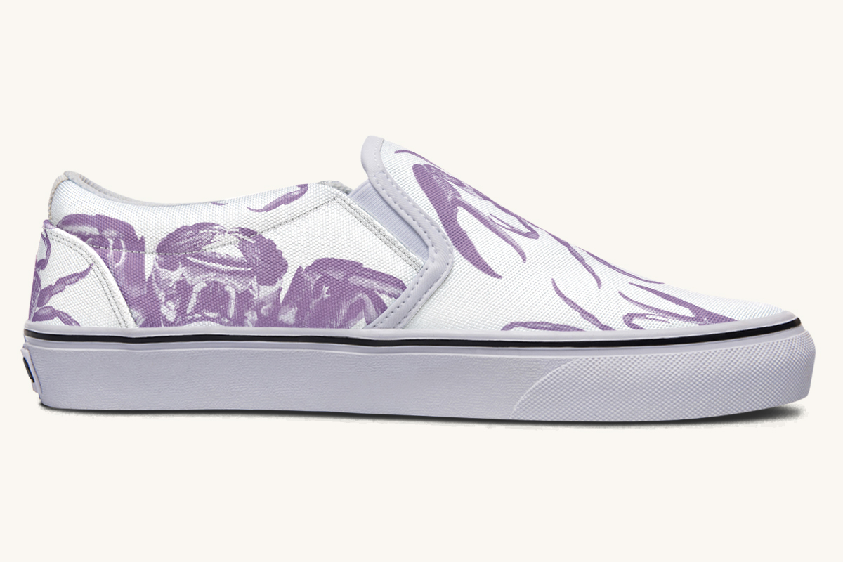 Crawl The Sea Of Stars Purple Slip On Shoes - Jaded Lament