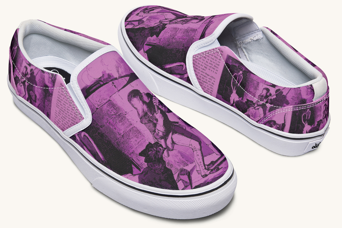 Brother Of Fire And Folly Slip On Shoes - Jaded Lament