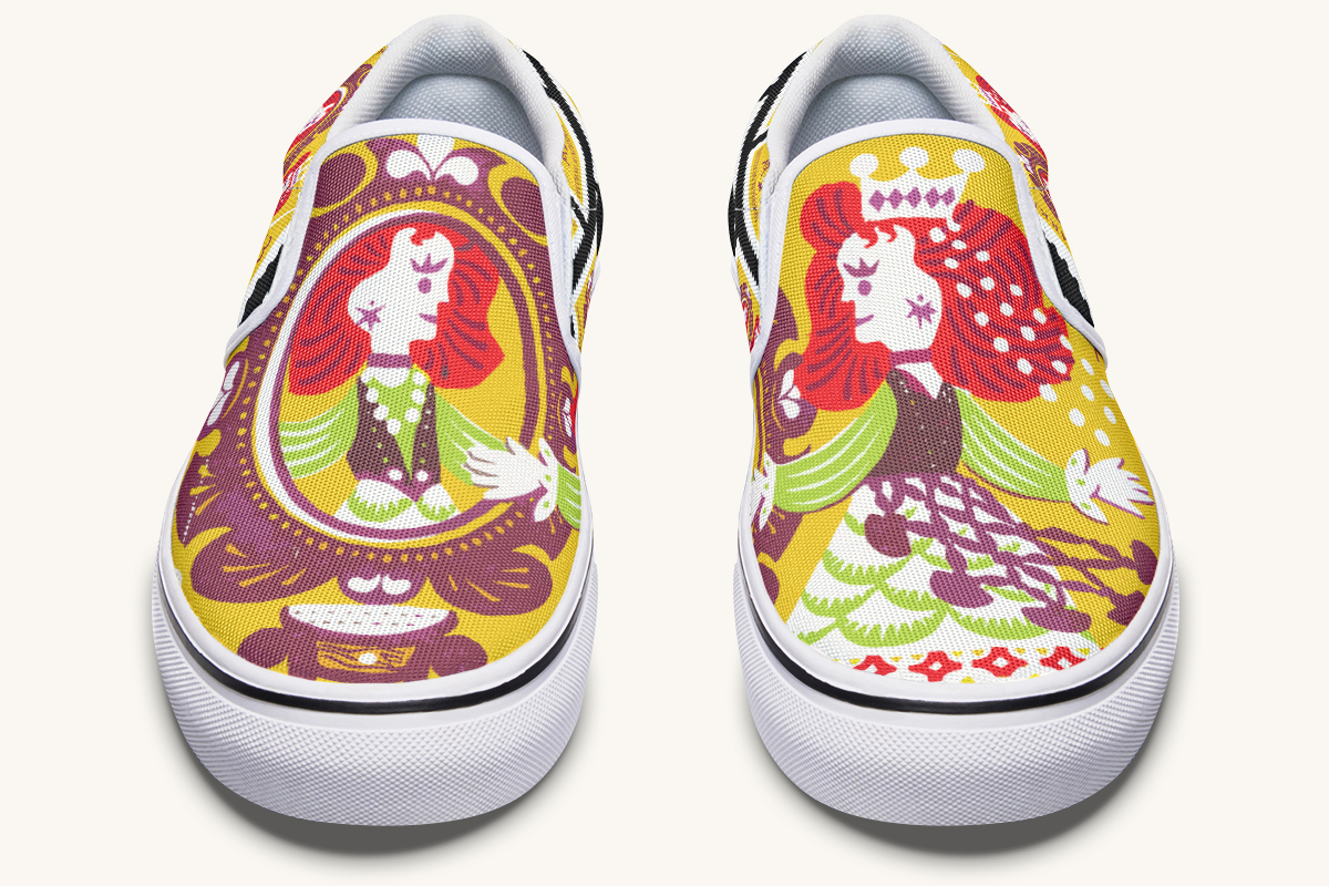 Mirrored Kingdom Slip On Shoes - Jaded Lament