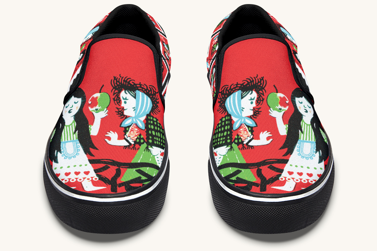 Beneath The Red Canopy Slip On Shoes