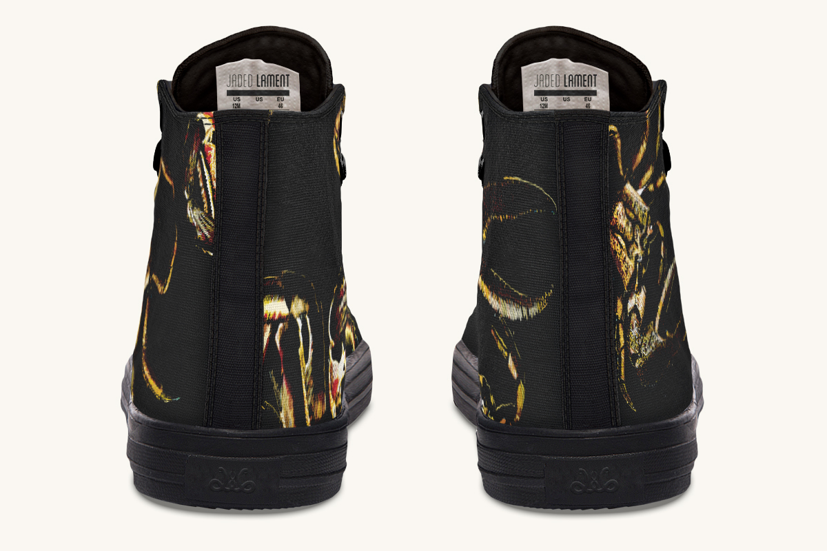 Crawl The Sea of Stars Black Hightops - Jaded Lament