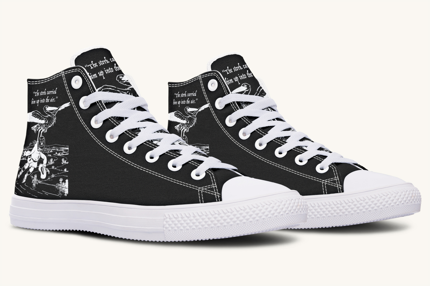 Wizard of Oz Stork And Scarecrow Hightops - Jaded Lament