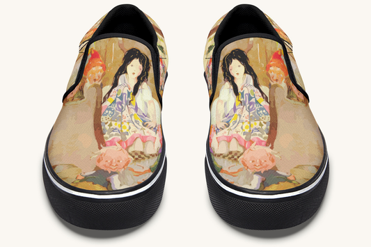 House Of Gentle Shadows Slip On Shoes - Jaded Lament