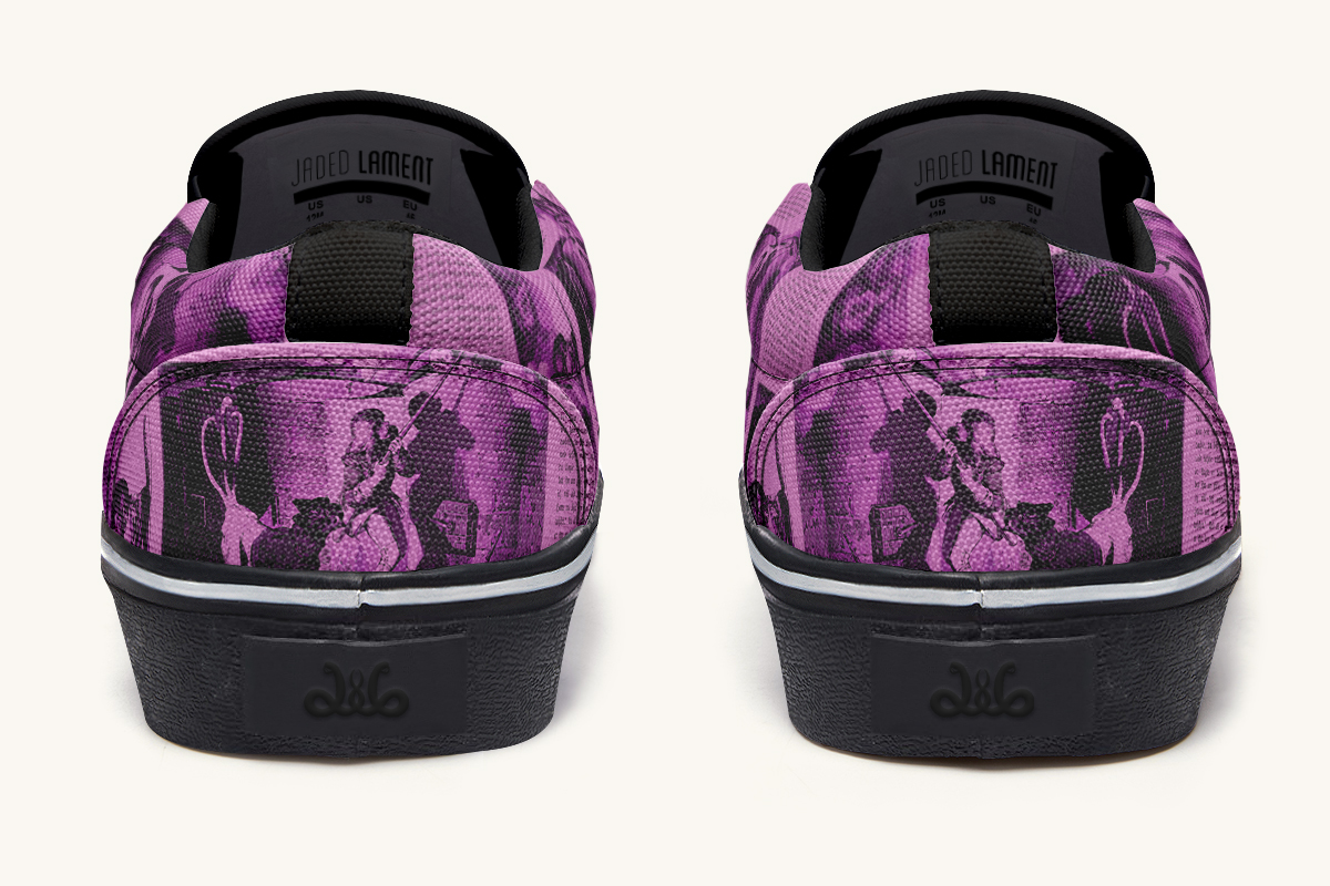 Brother Of Fire And Folly Slip On Shoes - Jaded Lament