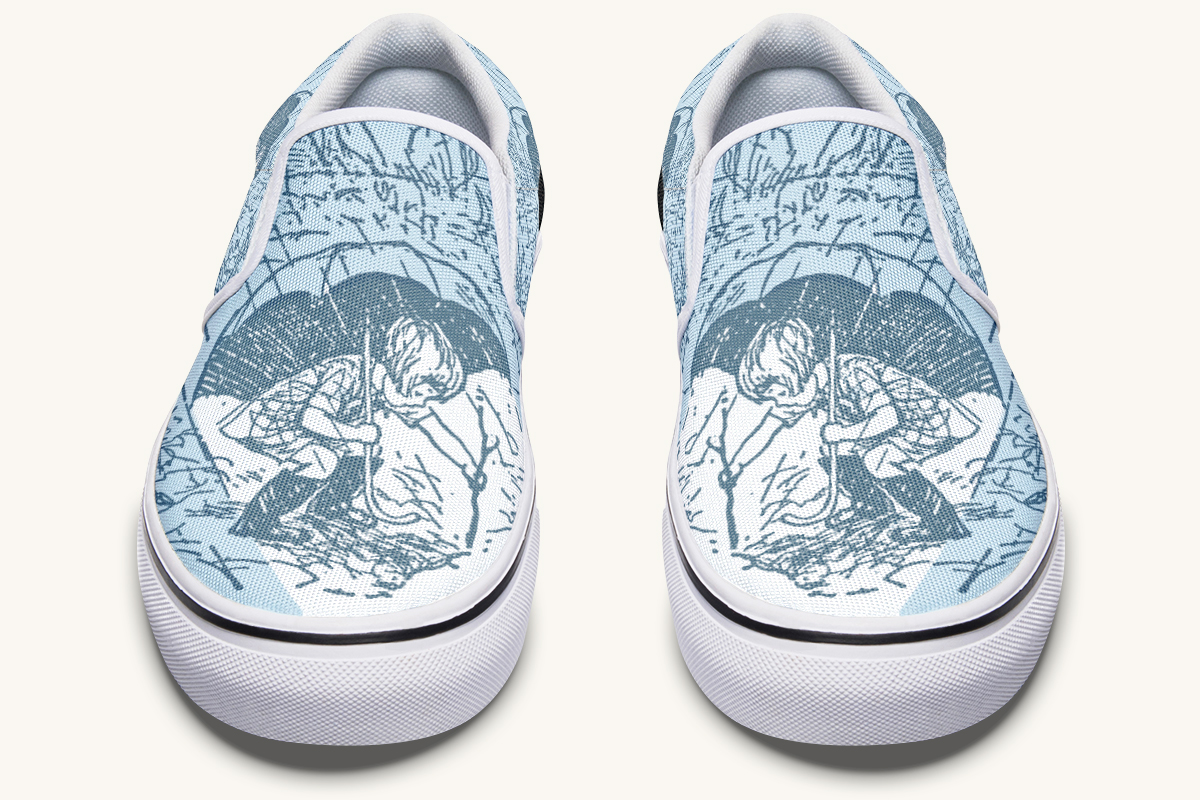 Rain Soaked Slip On Shoes - Jaded Lament