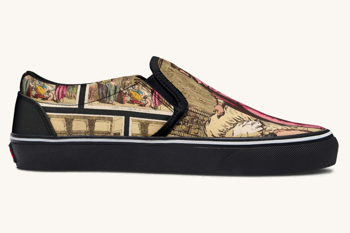 She Waited On Ithaca Slip On Shoes - Jaded Lament