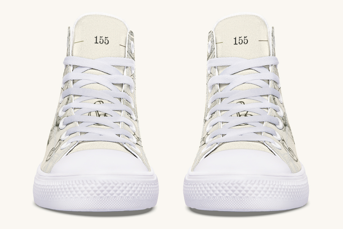 The Bear Shall Be Thy Choice Cream Hightops - Jaded Lament