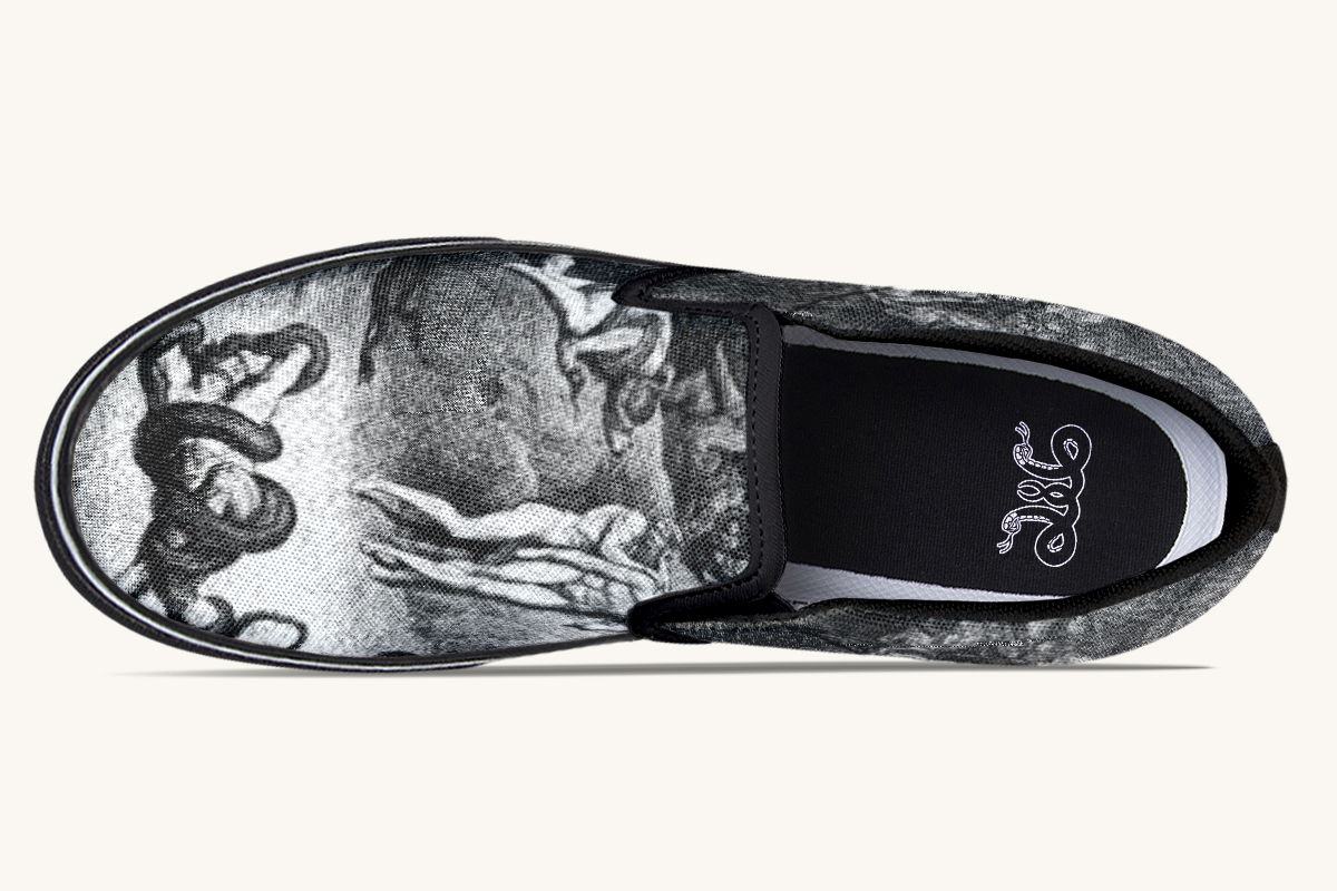 Dantes Inferno Slip On Shoes - Jaded Lament