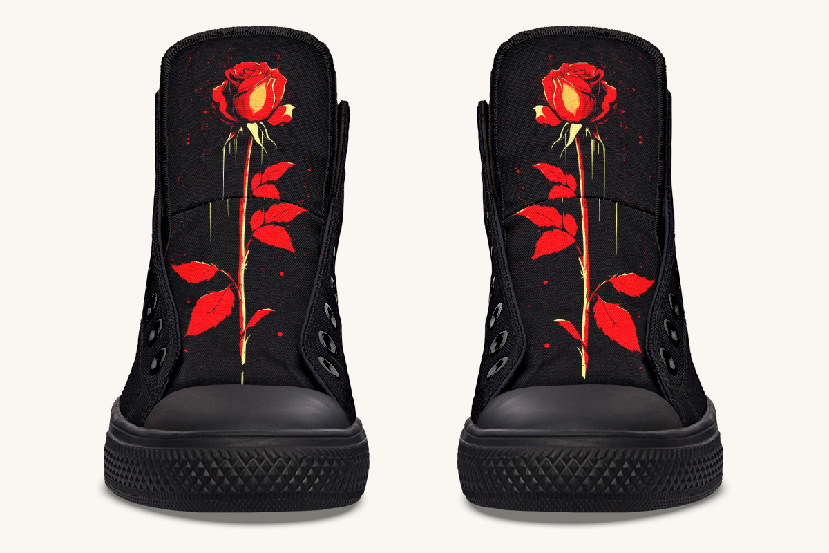 Bleeding Rose Hightops - Jaded Lament