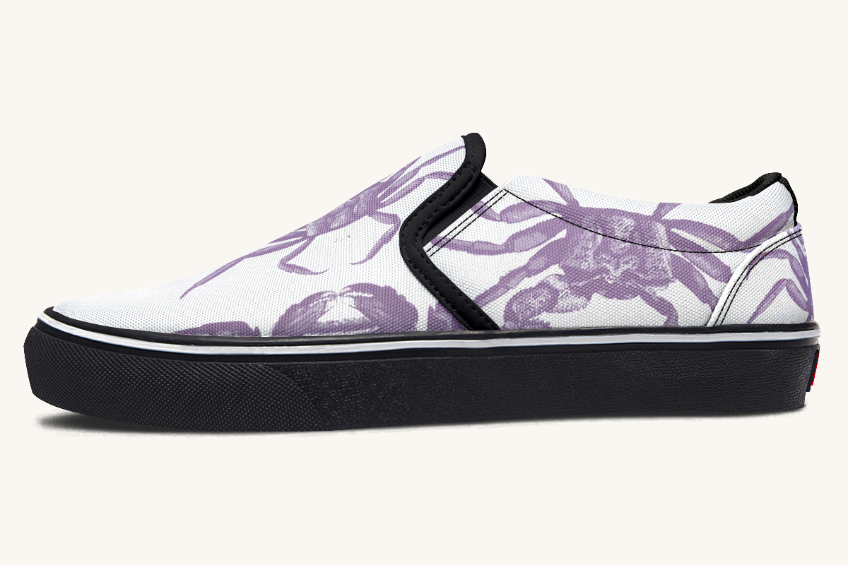 Crawl The Sea Of Stars Purple Slip On Shoes - Jaded Lament