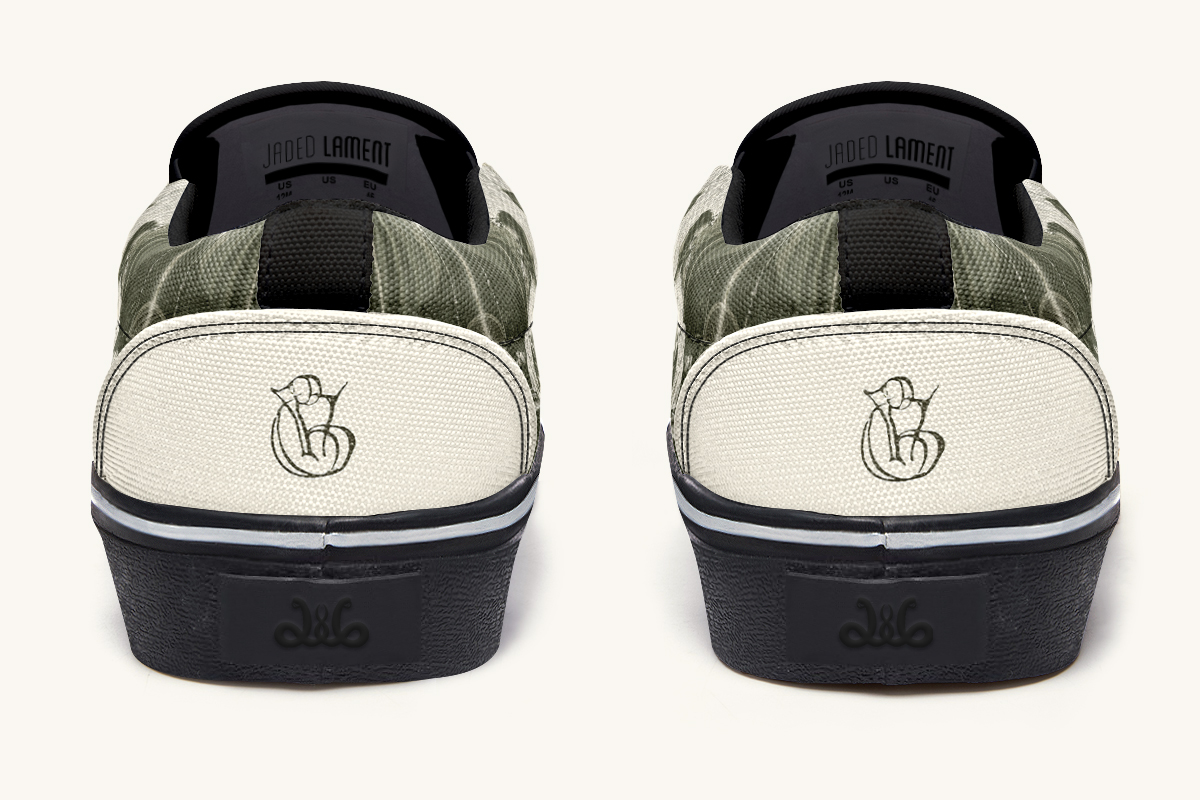 The Bear Shall Be Thy Choice Cream Slip On Shoes - Jaded Lament