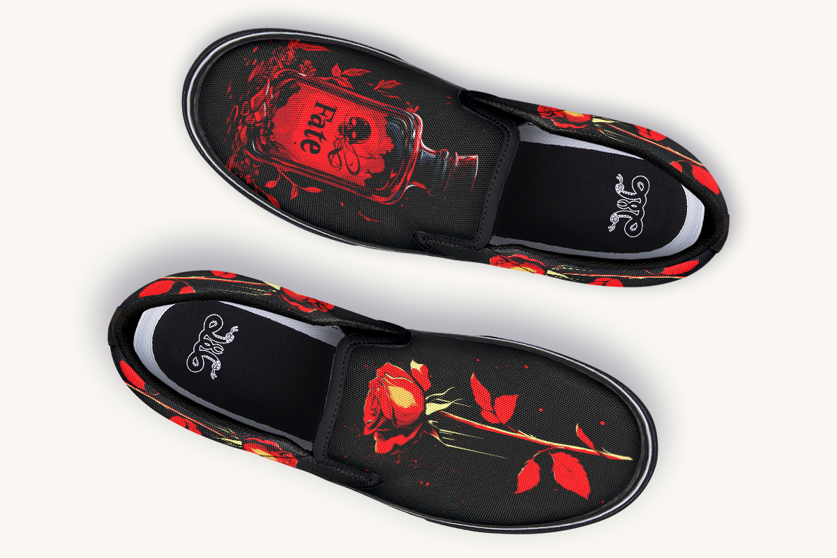 Romeos Fate Slip On Shoes - Jaded Lament