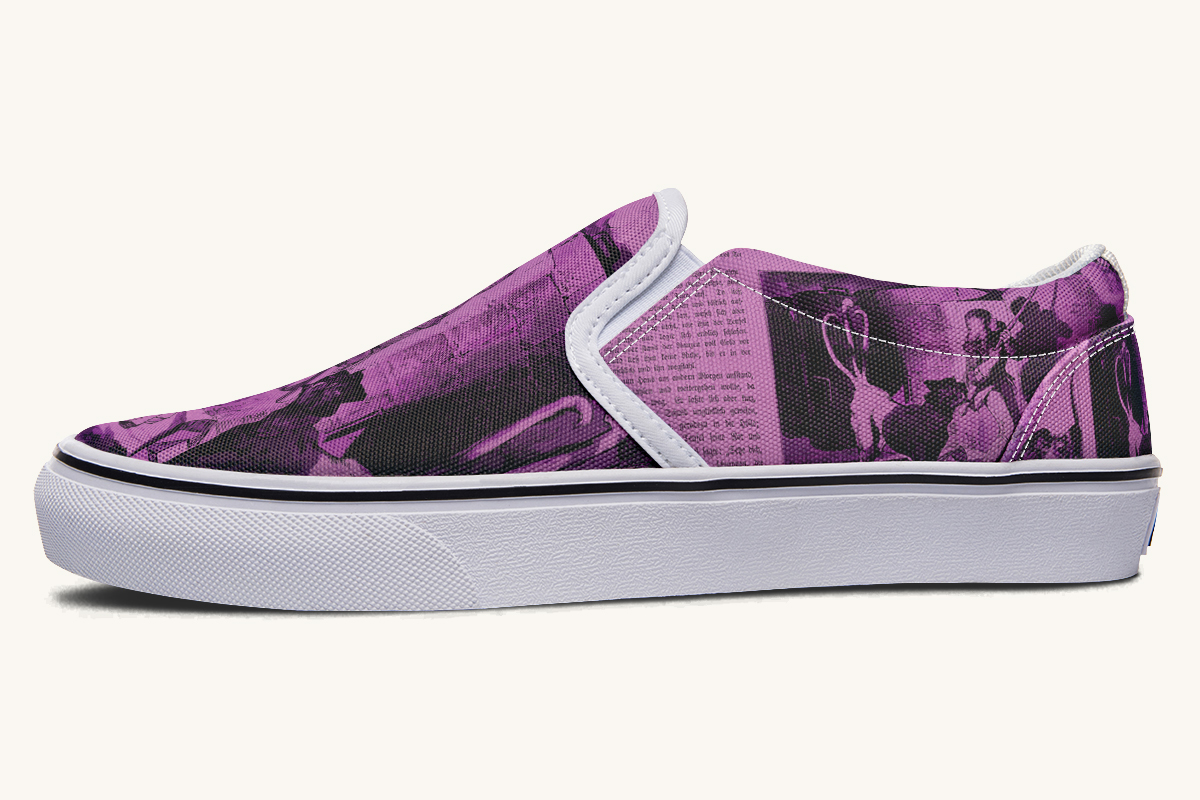 Brother Of Fire And Folly Slip On Shoes - Jaded Lament