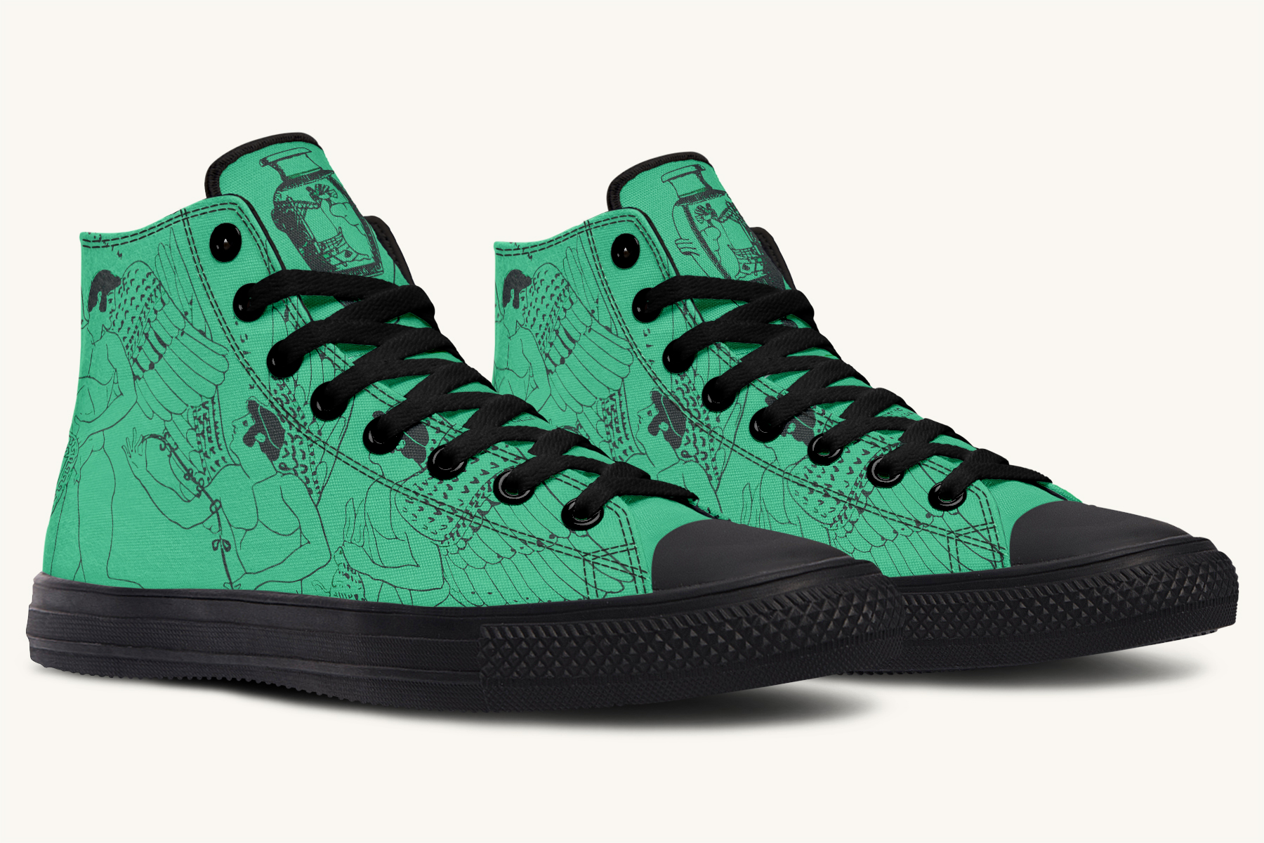Love Gods in Flight Hightops - Jaded Lament