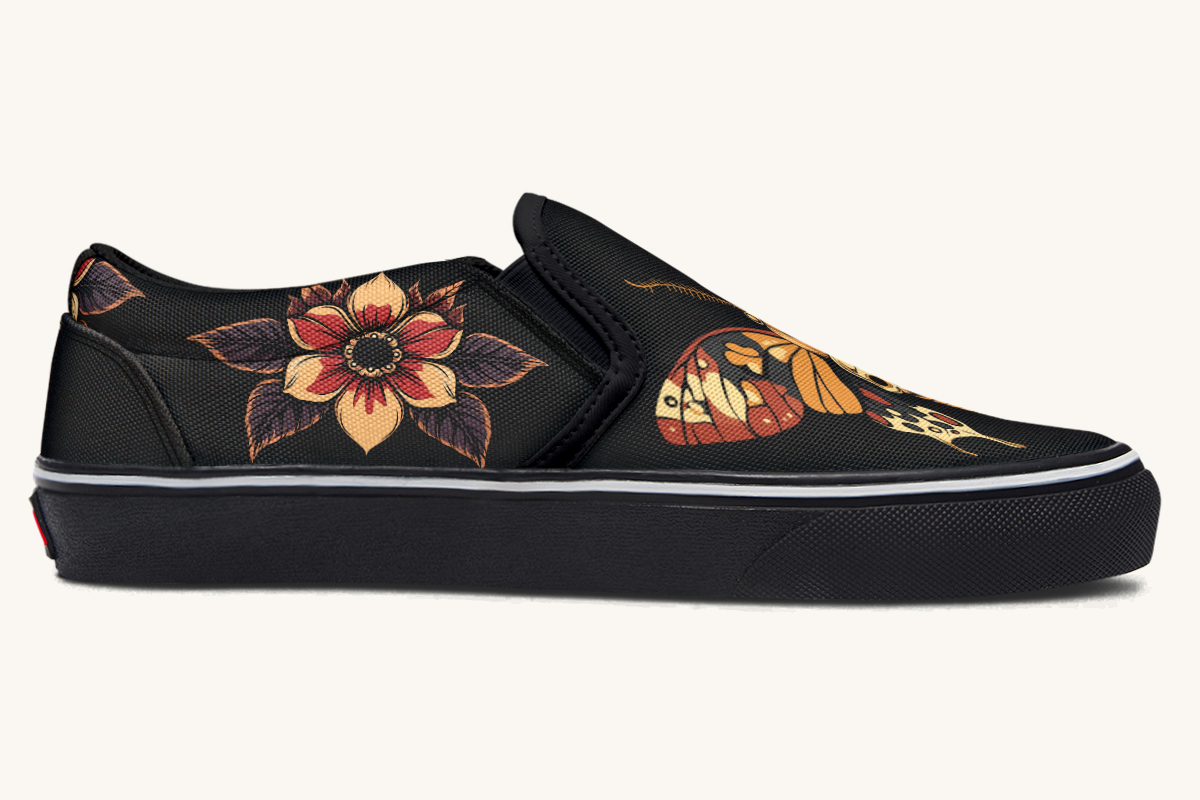 Deathmoth Slip On Shoes - Jaded Lament