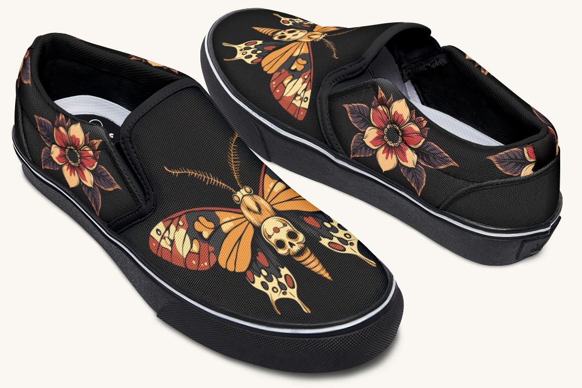 Deathmoth Slip On Shoes - Jaded Lament