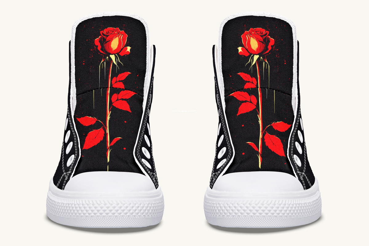 Bleeding Rose Hightops - Jaded Lament