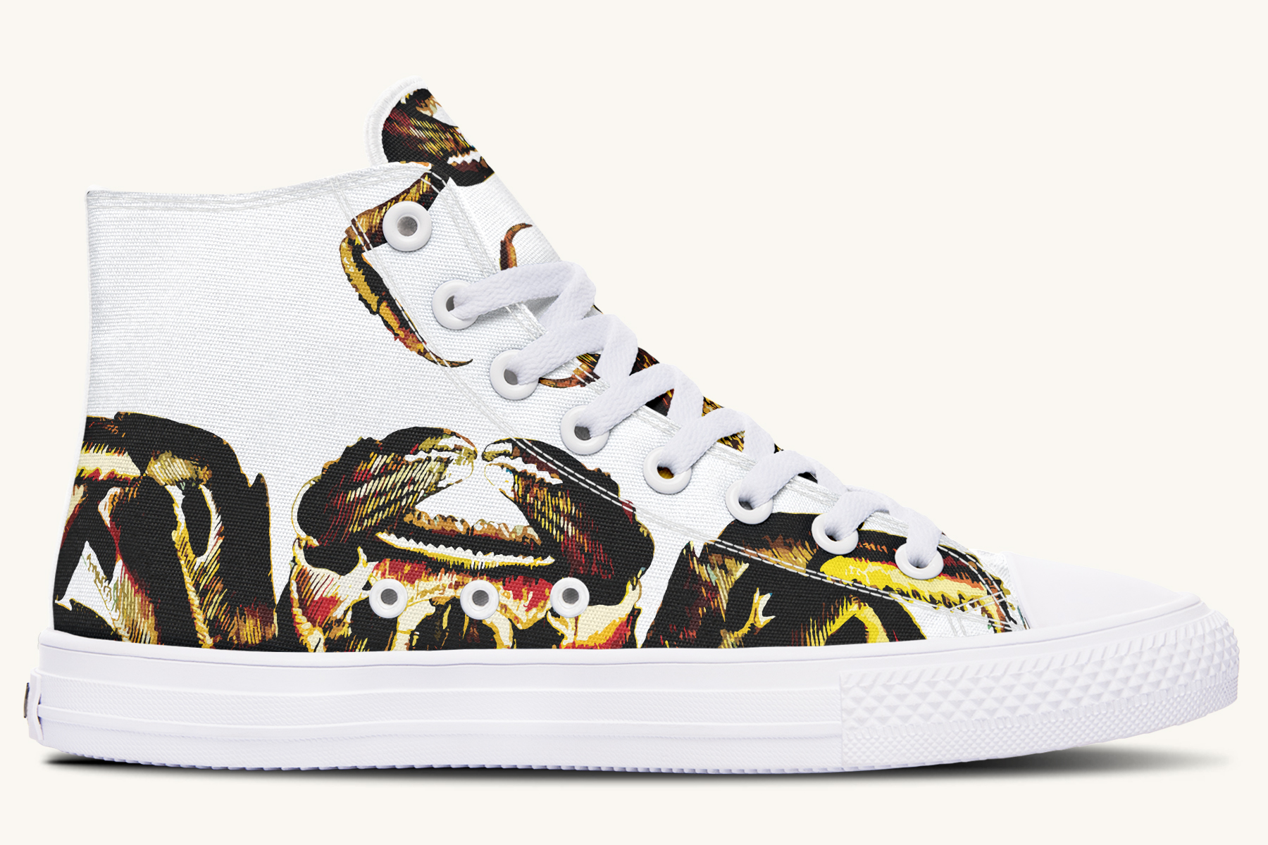 Crawl the Sea of Stars White Hightops - Jaded Lament