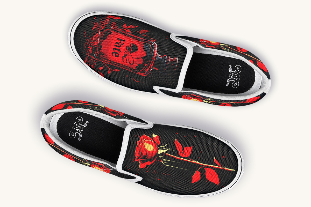 Romeos Fate Slip On Shoes - Jaded Lament