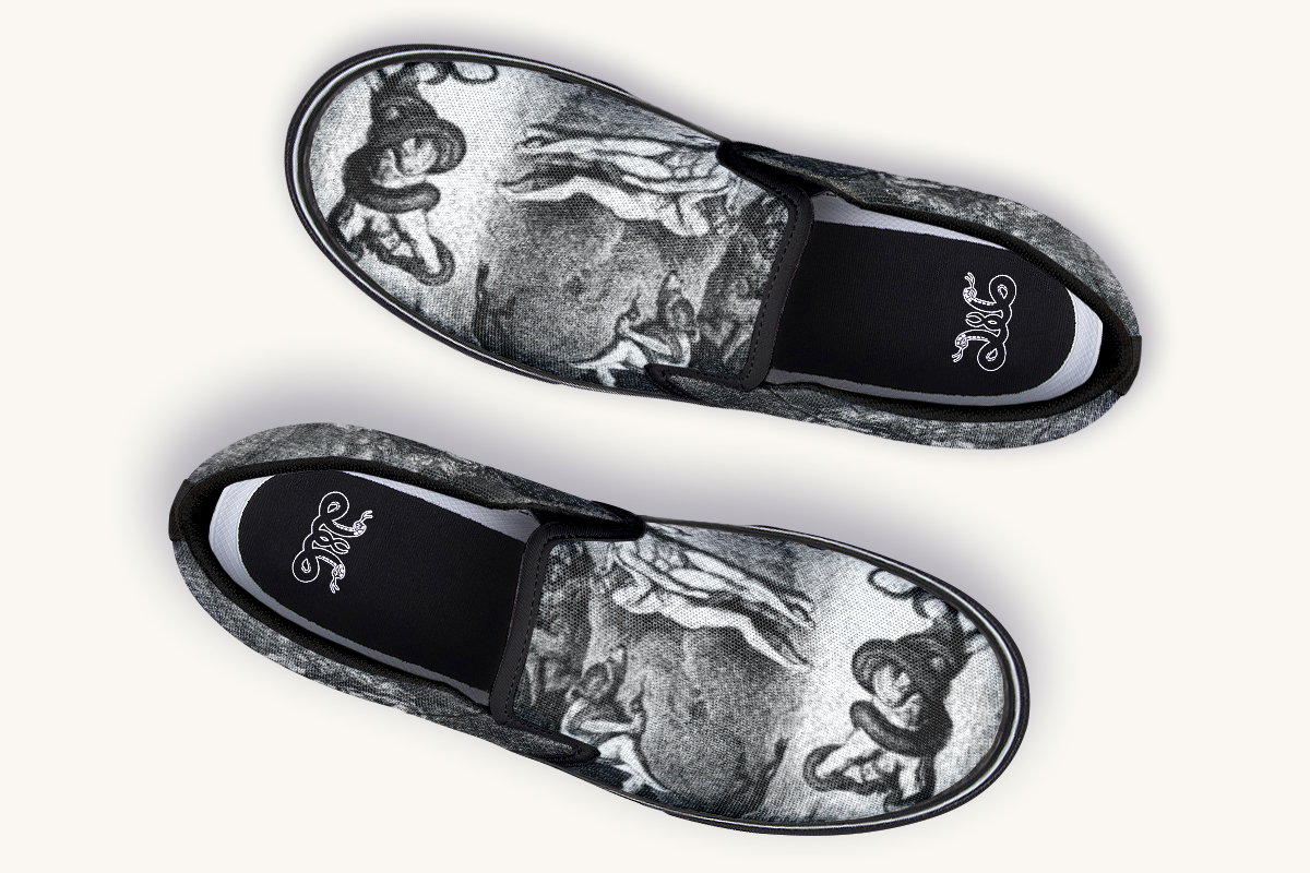 Dantes Inferno Slip On Shoes - Jaded Lament